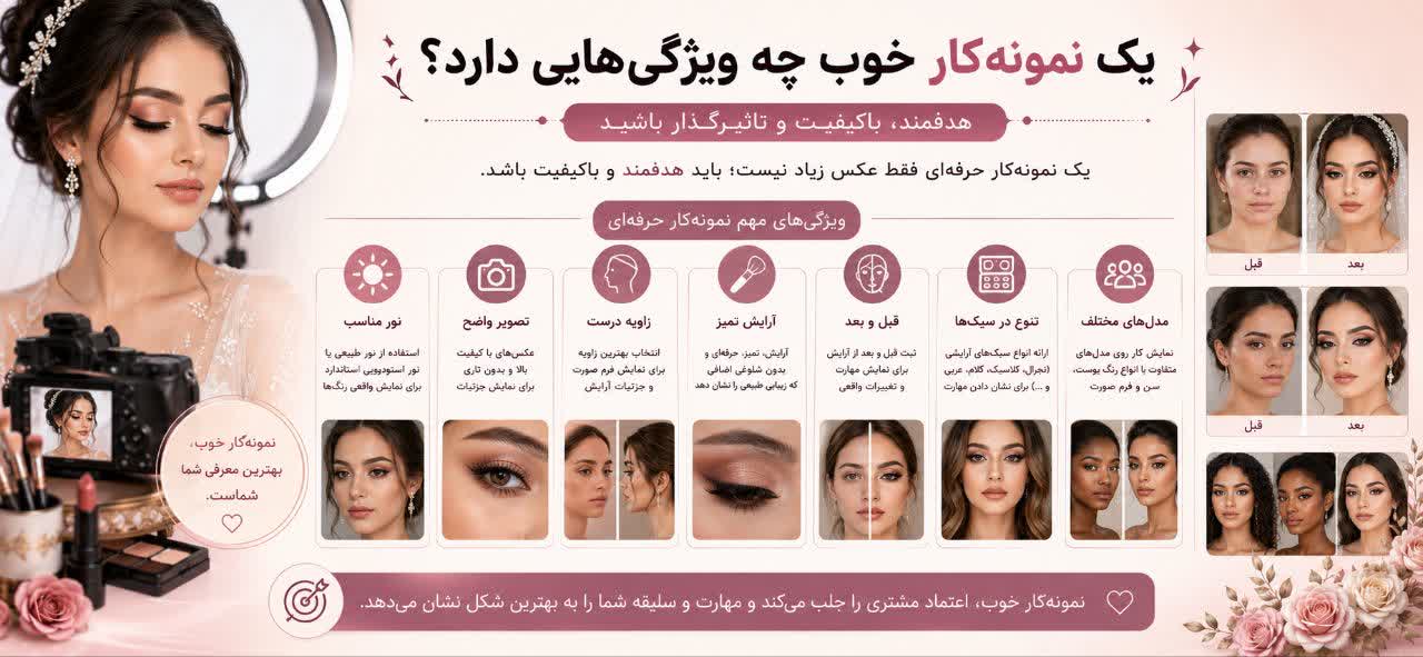 یک نمونه‌کار خوب چه ویژگی‌هایی دارد؟